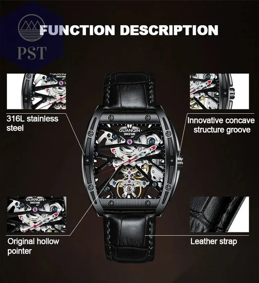 Hollowed Fashion Automatik Herren Uhr Skeletton Armbanduhr PST PS Tradings PST PS Tradings PST PS Tradings Hollowed Fashion Automatik Herren Uhr Skeletton Armbanduhr
