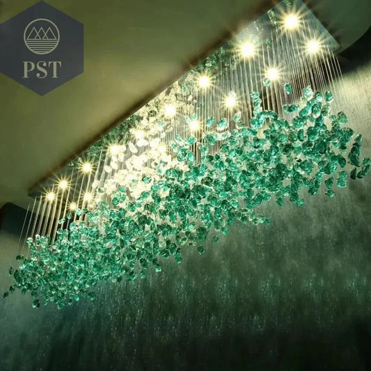 Luxuriöse LED Kristall Deckenleuchte Entrée Wohnzimmer Deckenbeleuchtung PST PS Tradings Deckenleuchte PST PS Tradings PST PS Tradings