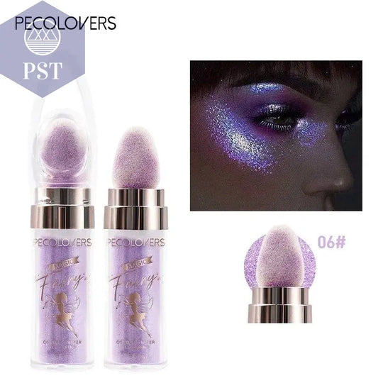 Shimmer Fairy Powder White Loose Highlighter Face Body Glitter Wand Makeup Bronzer Illuminator Cosmetic - Property & Safety Tradings