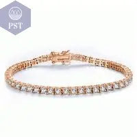 14k Gelbgold Moissanit Armband PST PS Tradings Armband PST PS Tradings 16cm-CHINA-10K-white-gold PST PS Tradings 14k Gelbgold Moissanit Armband Armband