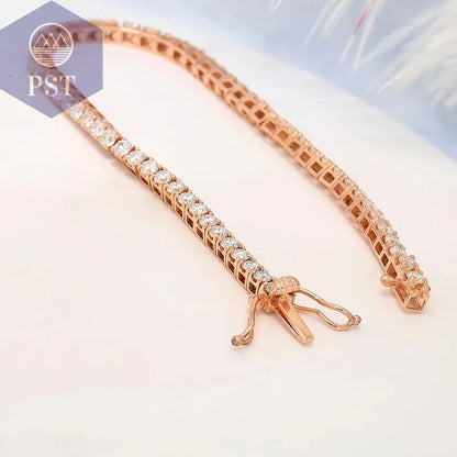 14k Gelbgold Moissanit Armband PST PS Tradings Armband PST PS Tradings  PST PS Tradings 14k Gelbgold Moissanit Armband Armband