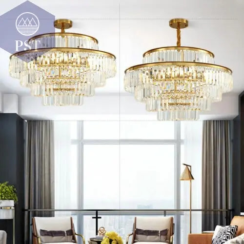 Elegante Moderne Kristall LED Deckenleuchte PST PS Tradings Beleuchtung PST PS Tradings  PST PS Tradings Elegante Moderne Kristall LED Deckenleuchte Beleuchtung