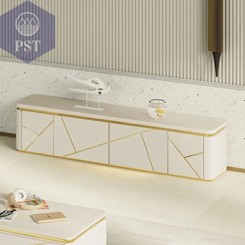 Elegantes Holz TV-Ständer & Couchtisch Set PST PS Tradings  PST PS Tradings 2000-400-460cm PST PS Tradings