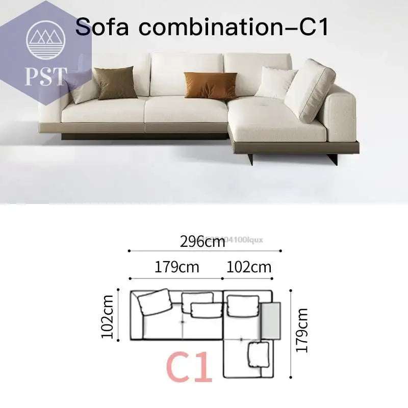 Elegantes Nordisches Ecksofa für Ihr Zuhause - PS Tradings Ecksofa 296cm-sofa-C1 PS Tradings