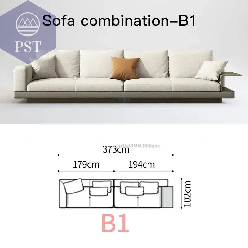 Elegantes Nordisches Ecksofa für Ihr Zuhause - PS Tradings Ecksofa 373cm-sofa-B1 PS Tradings