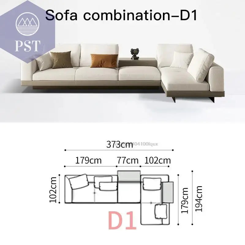 Elegantes Nordisches Ecksofa für Ihr Zuhause - PS Tradings Ecksofa 373cm-sofa-D1 PS Tradings