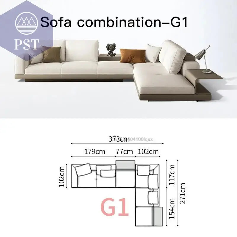 Elegantes Nordisches Ecksofa für Ihr Zuhause - PS Tradings Ecksofa 373cm-sofa-G1 PS Tradings