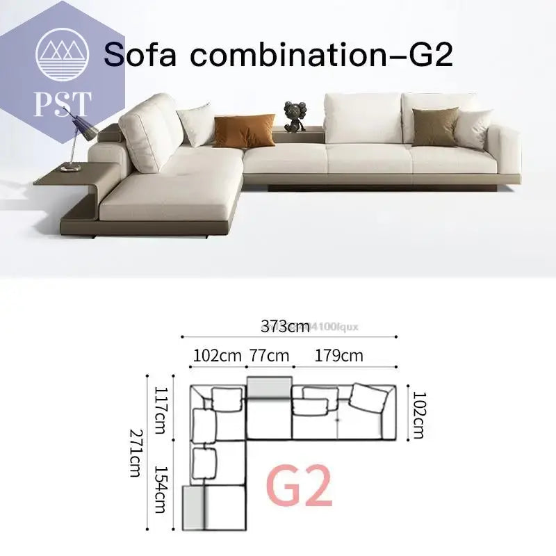 Elegantes Nordisches Ecksofa für Ihr Zuhause - PS Tradings Ecksofa 373cm-sofa-G2 PS Tradings