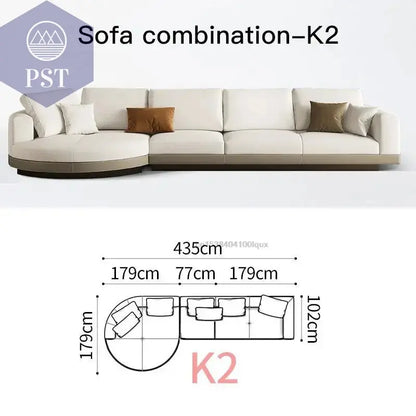 Elegantes Nordisches Ecksofa für Ihr ZuhauseEcksofa PST PS Tradings 435cm-sofa-K2 PST PS Tradings