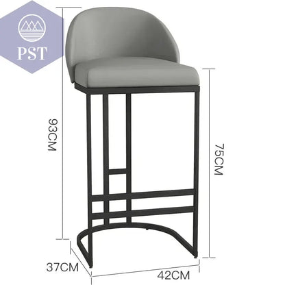 High Pink Akzent Barhocker Empfang minimalist ische Luxus Küche Theken hocker nordische ergonomische Cadeiras Bar Möbel       PST PS Tradings
