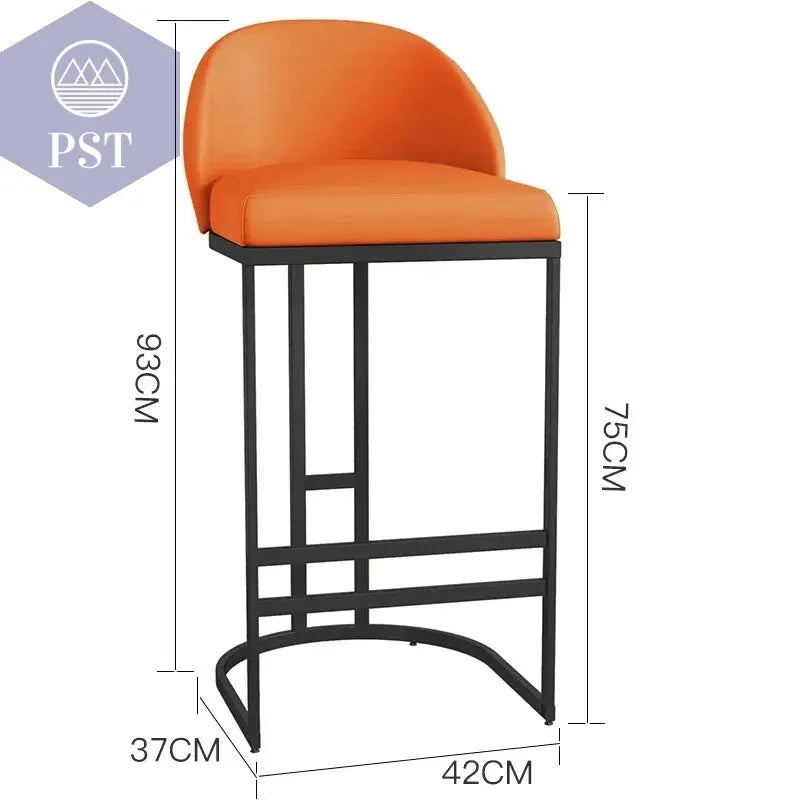 High Pink Akzent Barhocker Empfang minimalist ische Luxus Küche Theken hocker nordische ergonomische Cadeiras Bar Möbel       PST PS Tradings