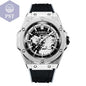 Hochwertige Armbanduhr Herrenuhr Automatik mit Wasserschutz PST PS Tradings  PST PS Tradings Silver-Black-CHINA PST PS Tradings Hochwertige Armbanduhr Herrenuhr Automatik mit Wasserschutz