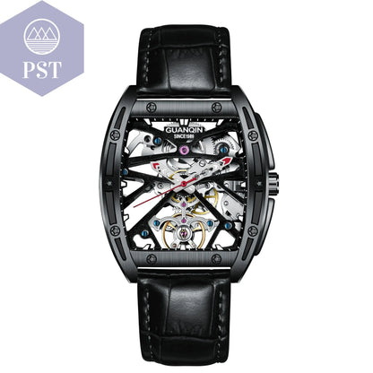 Hollowed Fashion Automatik Herren Uhr Skeletton Armbanduhr PST PS Tradings  PST PS Tradings Black PST PS Tradings Hollowed Fashion Automatik Herren Uhr Skeletton Armbanduhr