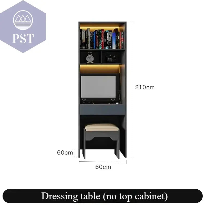 Kleiderschrank Modul Schrank Ankleide für Schlafzimmer Glasschrank PST PS Tradings Möbel PST PS Tradings 60x60x210cm PST PS Tradings