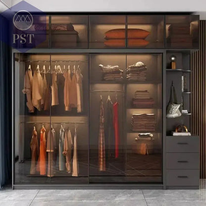 Kleiderschrank Modul Schrank Ankleide für Schlafzimmer Glasschrank PST PS Tradings Möbel PST PS Tradings  PST PS Tradings