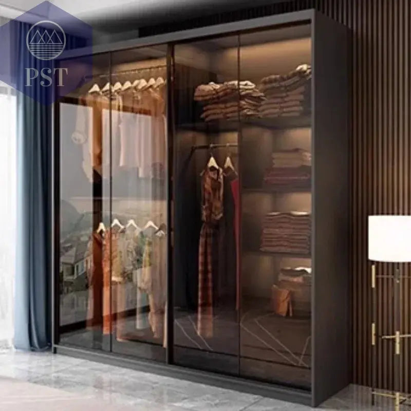 Kleiderschrank Modul Schrank Ankleide für Schlafzimmer Glasschrank PST PS Tradings Möbel PST PS Tradings  PST PS Tradings