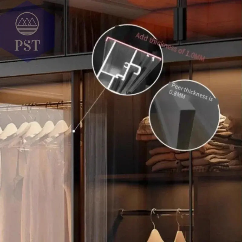 Kleiderschrank Modul Schrank Ankleide für Schlafzimmer Glasschrank PST PS Tradings Möbel PST PS Tradings  PST PS Tradings