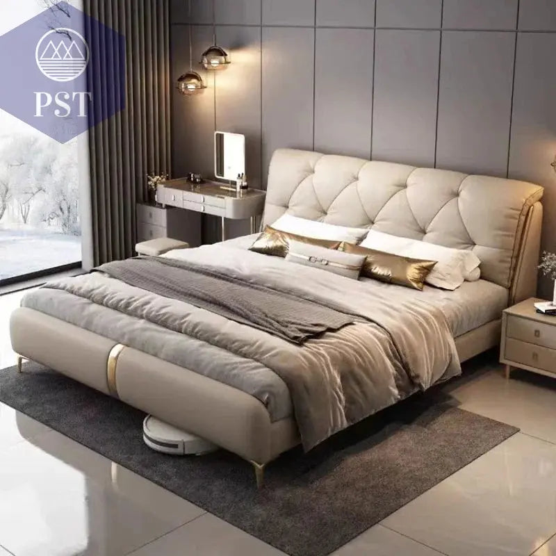 Luxuriöses King-Size Bettgestell aus Holz PST PS Tradings  PST PS Tradings  PST PS Tradings