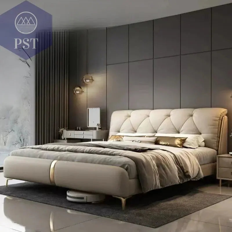 Luxuriöses King-Size Bettgestell aus Holz PST PS Tradings  PST PS Tradings  PST PS Tradings