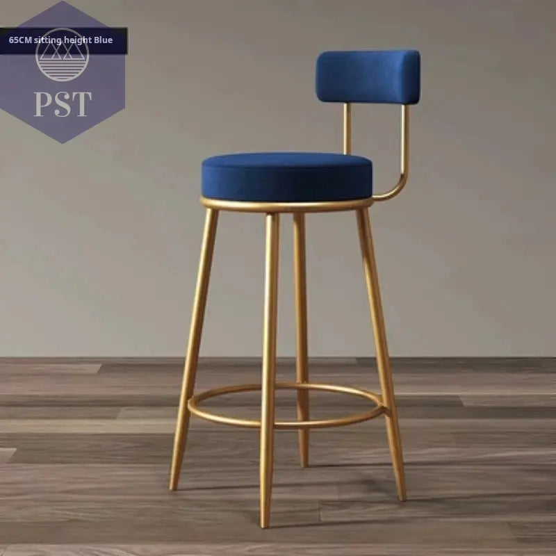 Moderne Einfachheit nordischen Barhocker ins Licht Luxus Bar stuhl Design Hocker nach Hause mit Rückenlehne Leders essel Theke Arbeits hocker       PST PS Tradings