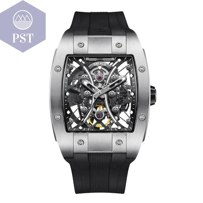 OBLVLO Sportwatch für Herren – Automatik Edelstahl Armbanduhr PST PS Tradings  PST PS Tradings EM-S-YBB PST PS Tradings OBLVLO Sportwatch für Herren – Automatik Edelstahl Armbanduhr