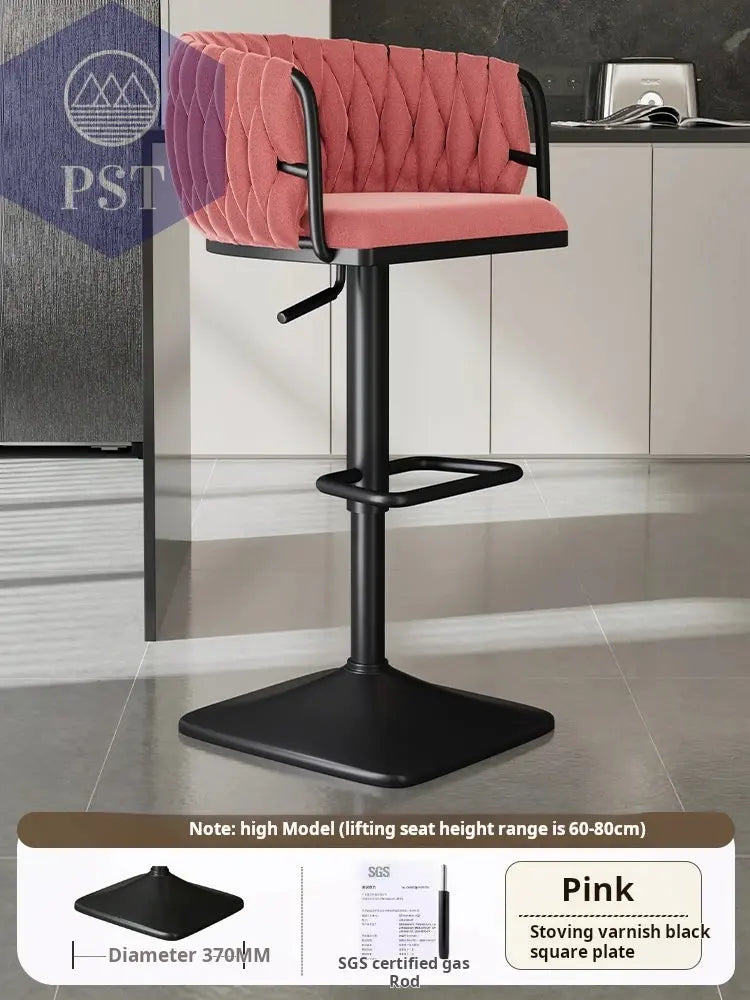Samt Bar Stuhl Home Küche Hoch hocker Cafe Lift Drehstuhl Luxus Theken hocker moderner Bar stuhl mit Rückenlehnen möbeln       PST PS Tradings